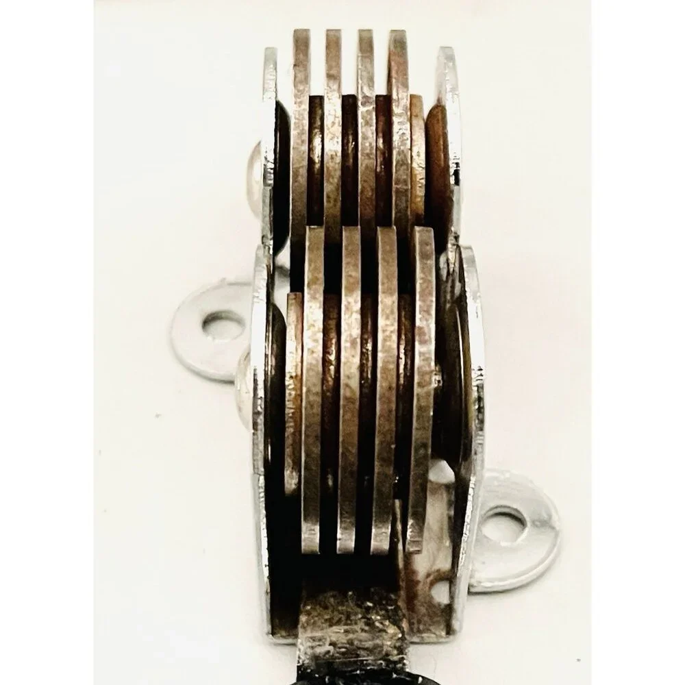 MCM Ekco Chrome Plated Pull Through Knife Sharpener 6.5” Retro Gadget Vintage